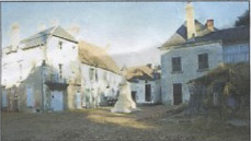 La place du Connétable mardi matin après le tournage et avant le démontage.