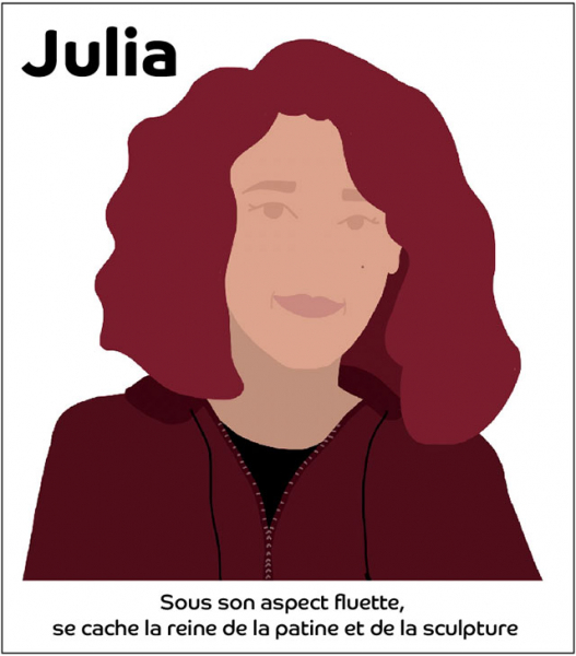 Julia, Sculptrice